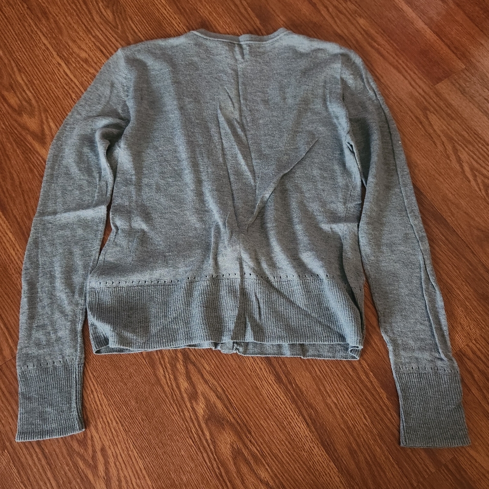 Aerie Heather Blue/Green Cardigan Sweater - Picture 2 of 4